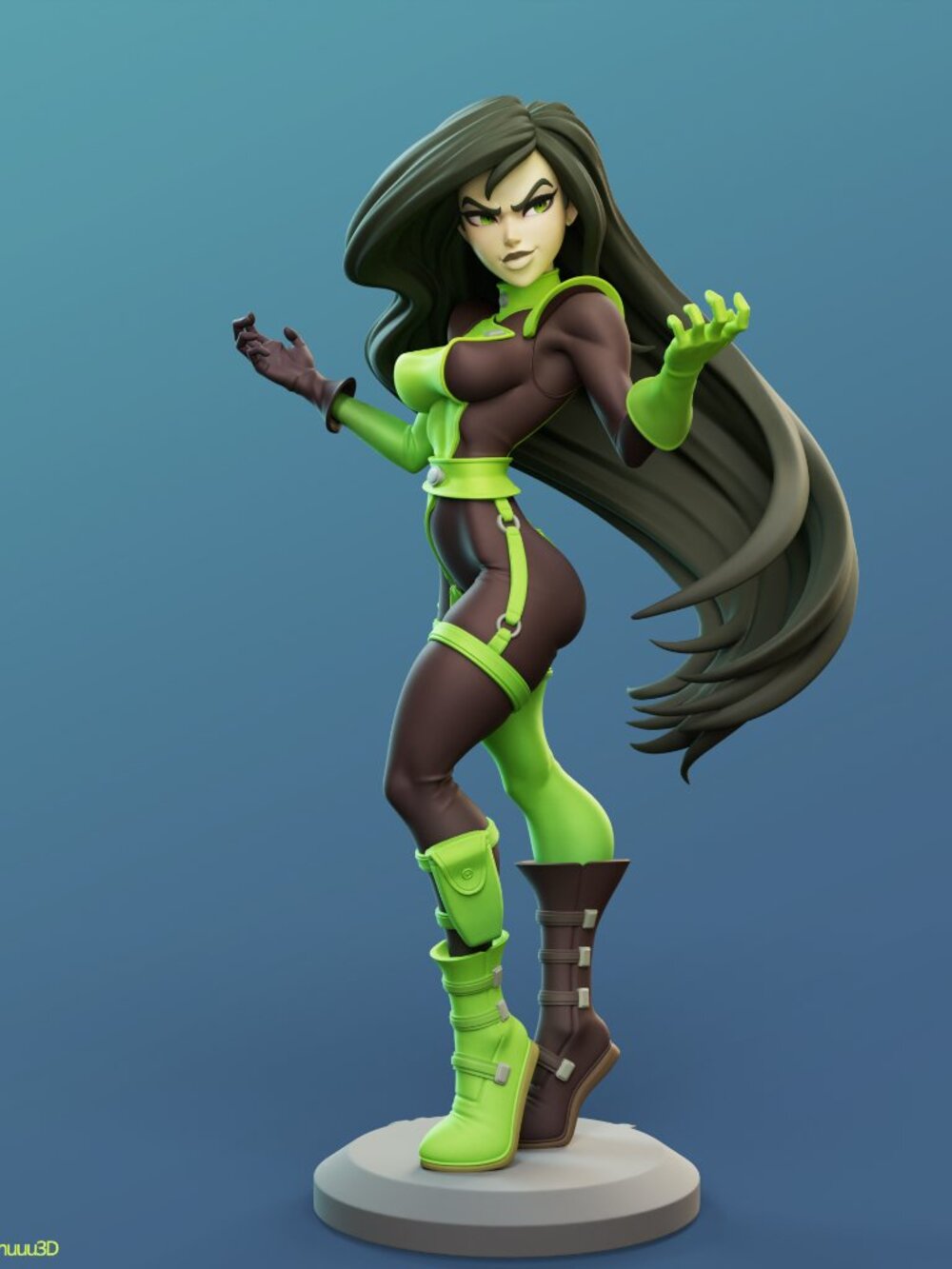 Shego from Kim Possible Resin Statue Part Kit